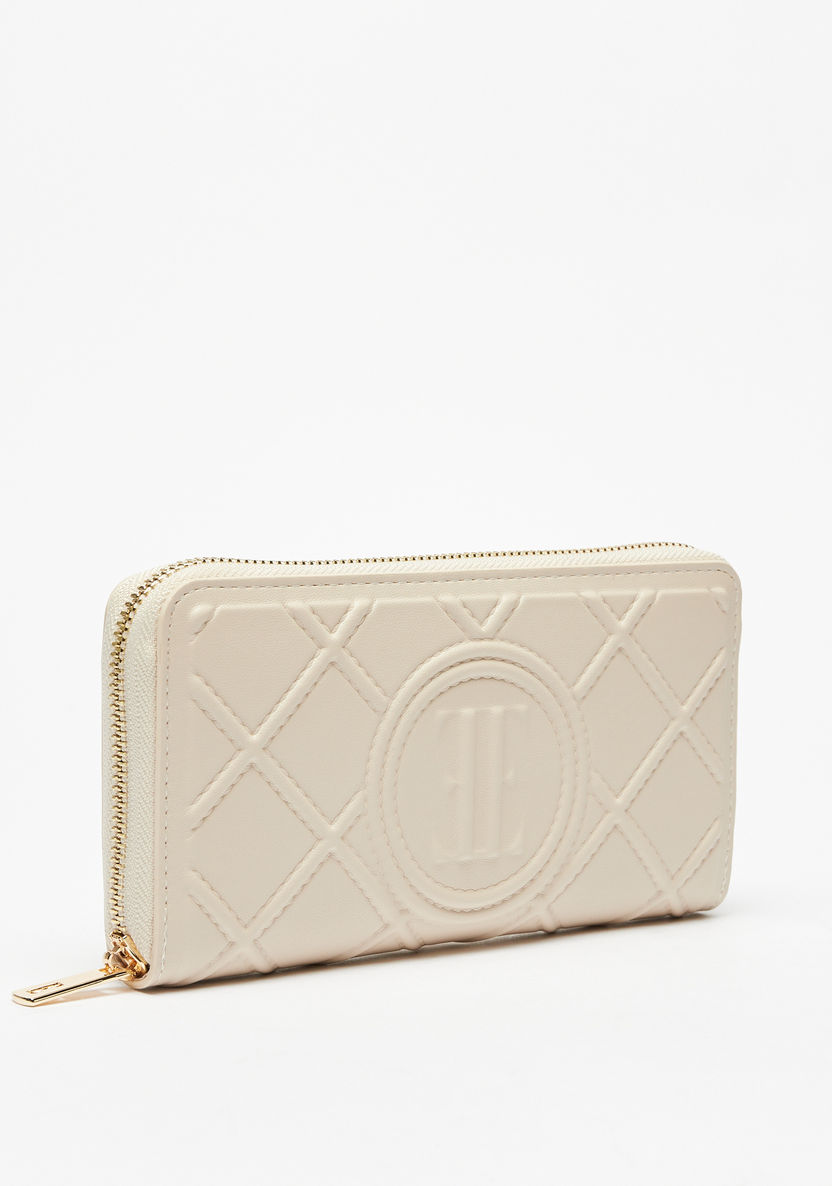 Elle All-Over Quilted Zip Around Wallet-Wallets & Clutches-image-1