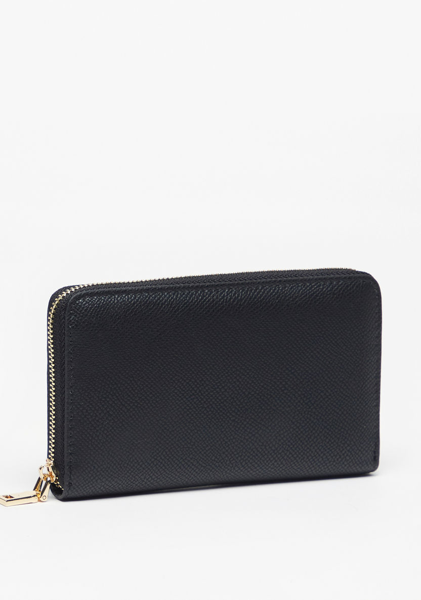 Celeste Textured Zip Around Wallet-Wallets & Clutches-image-1