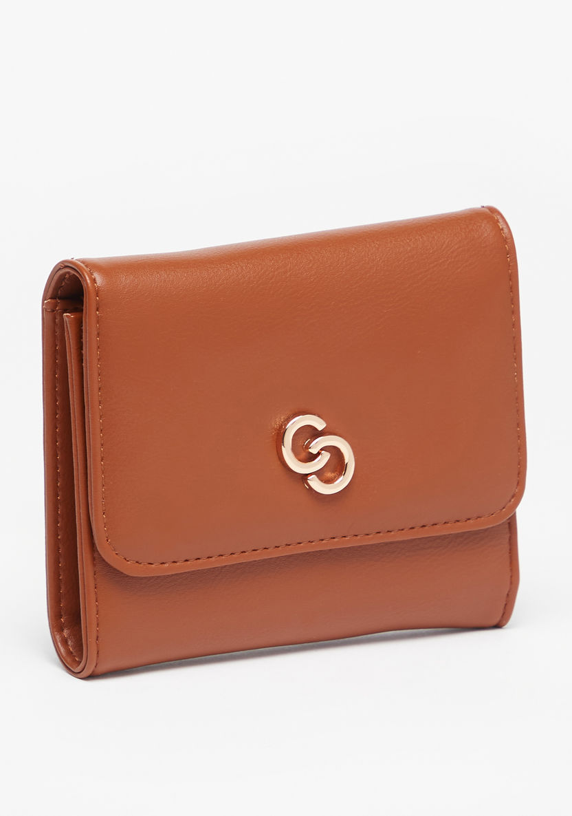 Celeste Solid Wallet with Snap Button Closure-Wallets & Clutches-image-1