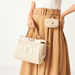 Elle Textured Tote Bag with Coin Purse-Women%27s Handbags-thumbnail-1