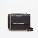 Elle Textured Crossbody Bag with Flap Closure-Women%27s Handbags-thumbnailMobile-0