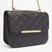 Elle Textured Crossbody Bag with Flap Closure-Women%27s Handbags-thumbnail-3