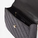 Elle Textured Crossbody Bag with Flap Closure-Women%27s Handbags-thumbnailMobile-4