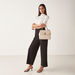 Elle Textured Jacquard Satchel Bag with Detachable Strap-Women%27s Handbags-thumbnail-5