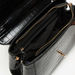 Elle Textured Satchel Bag with Metallic Handle and Detachable Strap-Women%27s Handbags-thumbnail-6