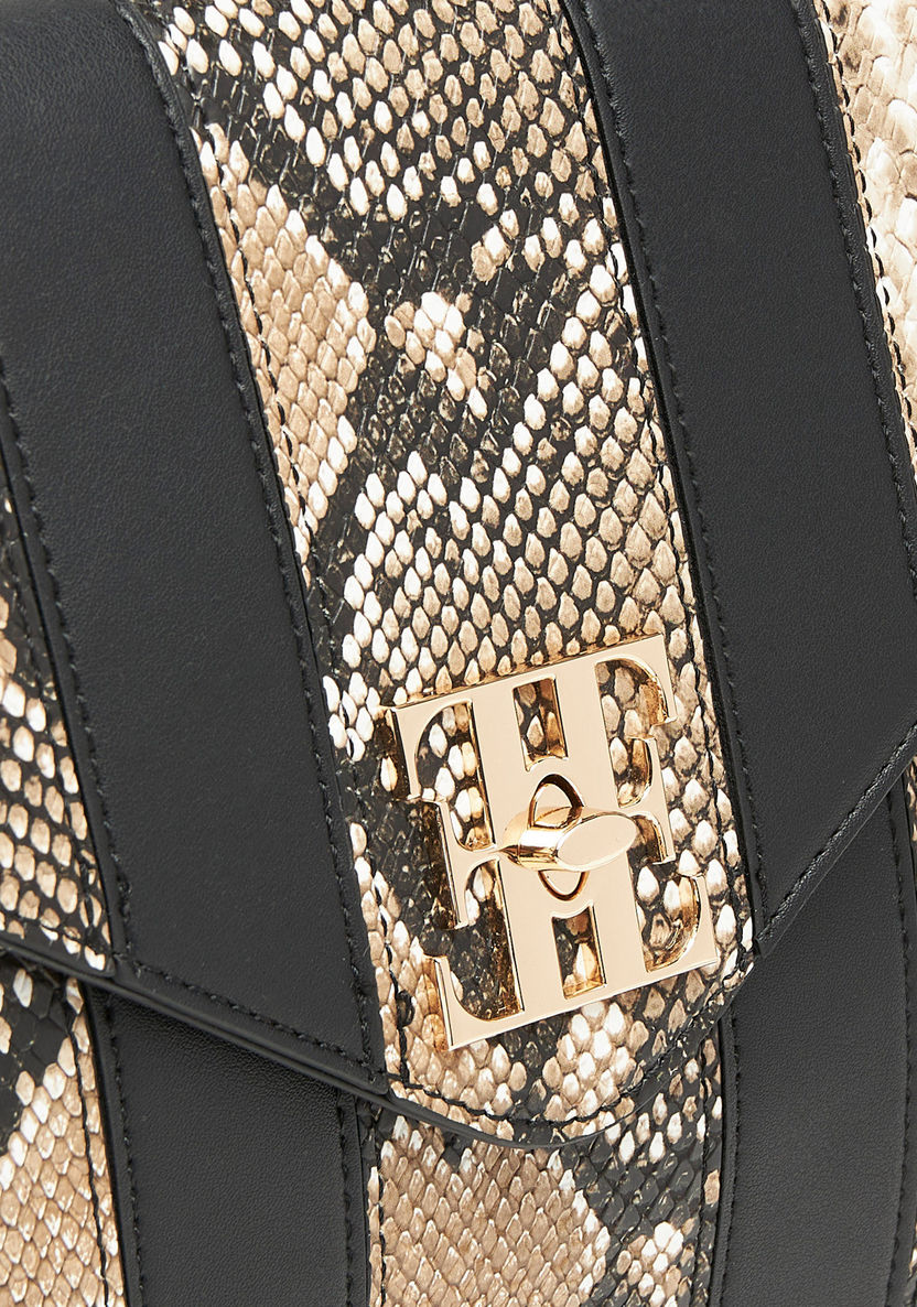 Elle Animal Print Satchel Bag-Women%27s Handbags-image-3