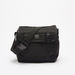 Lee Cooper Solid Convertible Crossbody Bag with Buckled Strap-Men%27s Handbags-thumbnailMobile-0