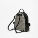 Lee Cooper Printed Backpack with Adjustable Shoulder Straps-Women%27s Backpacks-thumbnail-1