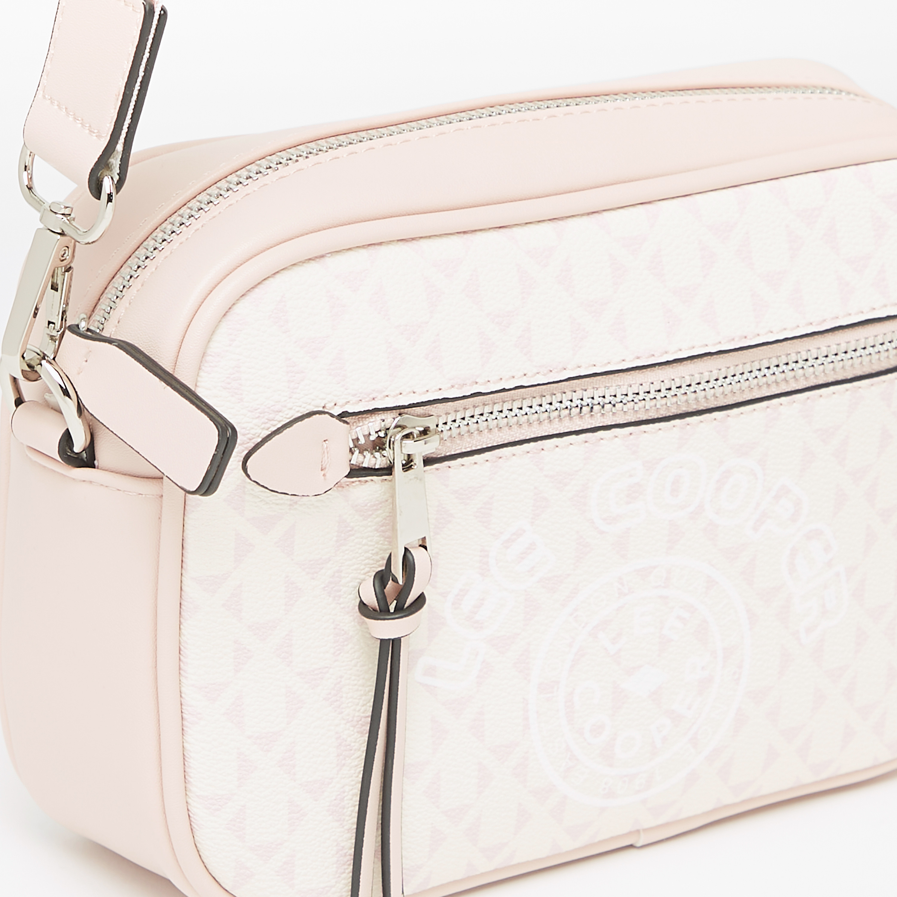 Lee Cooper Printed Crossbody Bag with Detachable Strap and Zip Closure-women-bagsandwallets-handbags-image-3