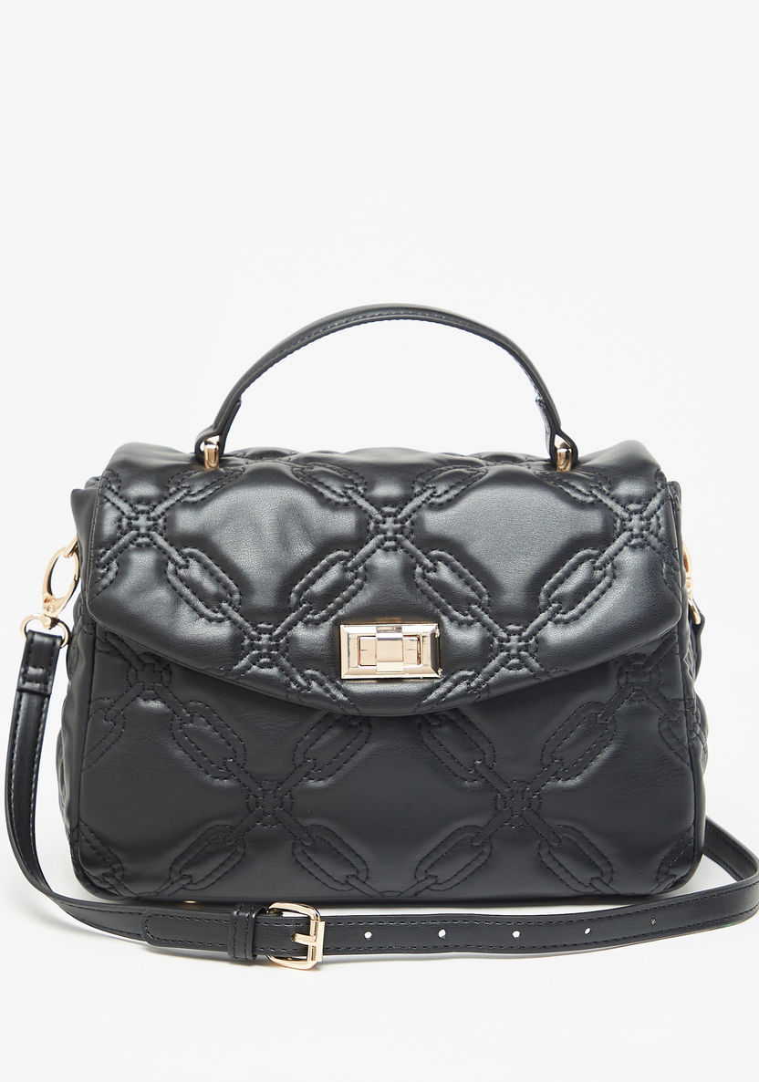 Celeste Quilted Satchel Bag-Women%27s Handbags-image-0