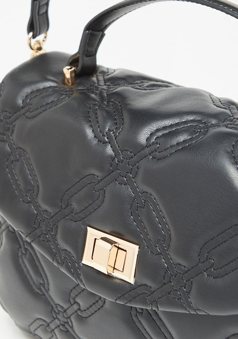 Celeste Quilted Satchel Bag-Women%27s Handbags-image-3