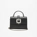Celeste Embellished Buckle Accented Satchel Bag-Women%27s Handbags-thumbnail-0