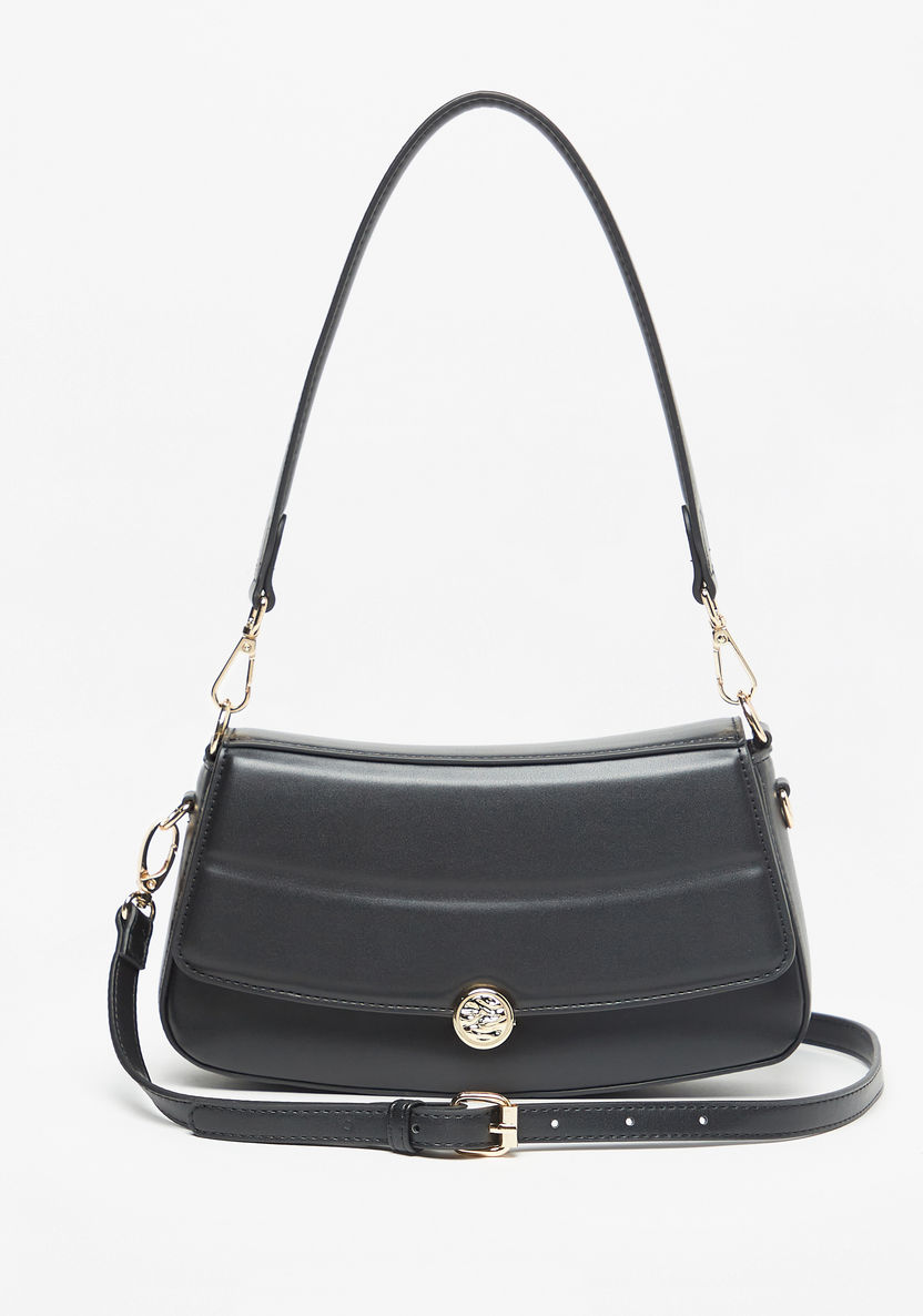 Celeste Solid Shoulder Bag with Detachable Strap-Women%27s Handbags-image-0