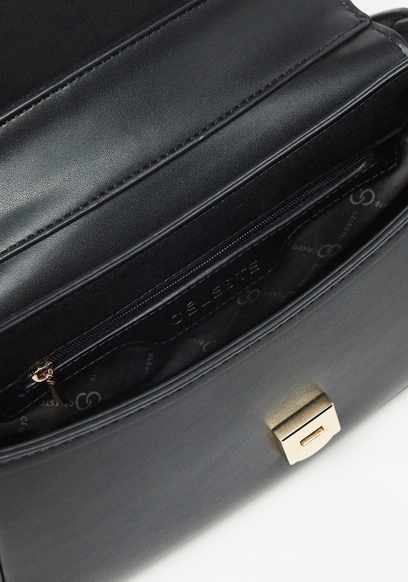 Celeste Solid Shoulder Bag with Detachable Strap-Women%27s Handbags-image-3