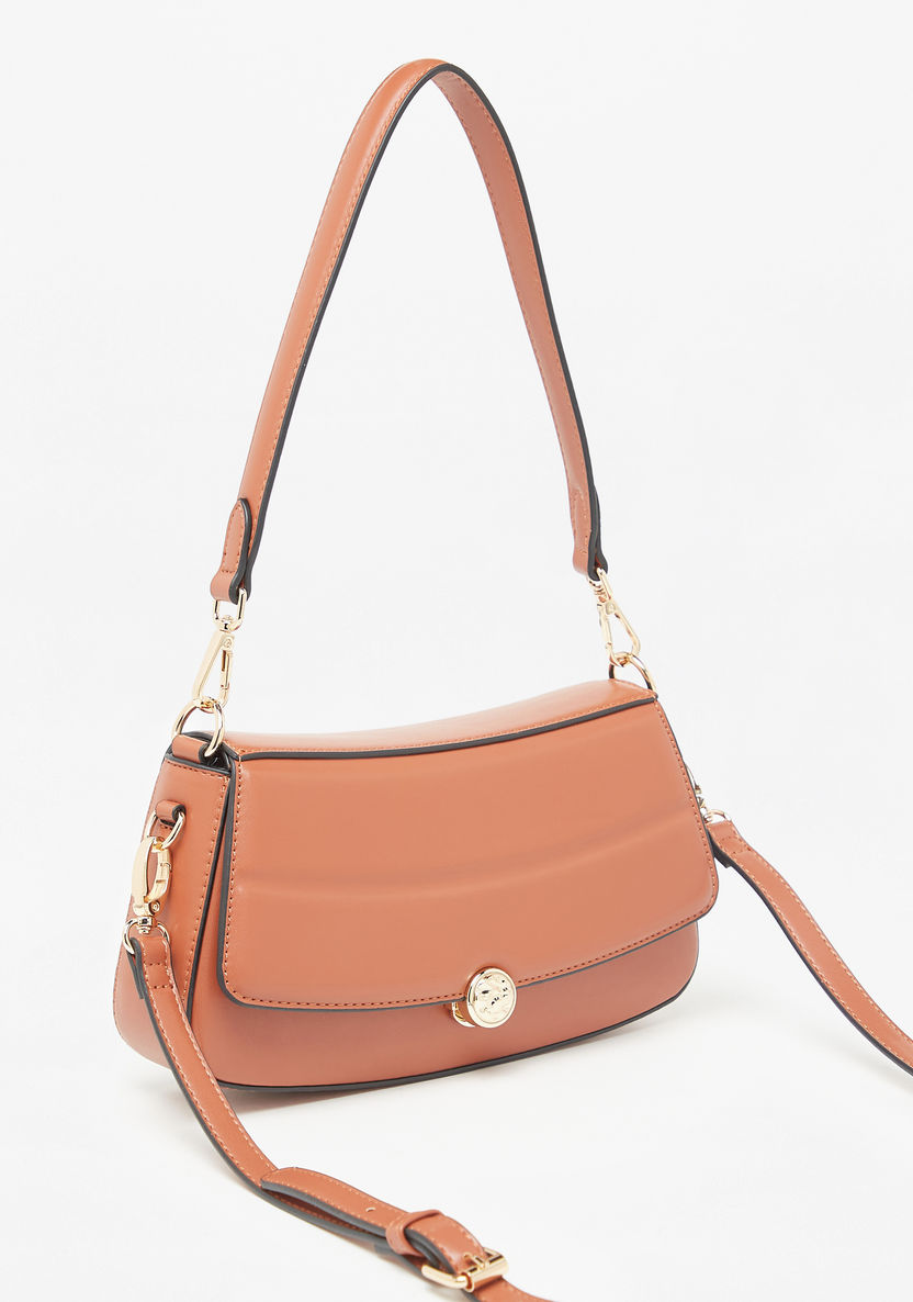 Celeste Solid Shoulder Bag with Detachable Strap-Women%27s Handbags-image-1