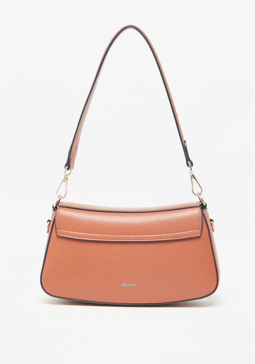 Celeste Solid Shoulder Bag with Detachable Strap-Women%27s Handbags-image-2
