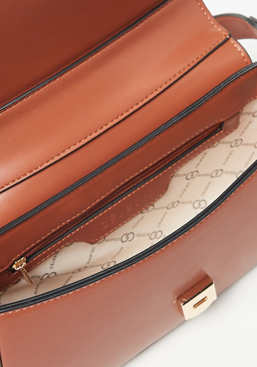 Celeste Solid Shoulder Bag with Detachable Strap-Women%27s Handbags-image-4