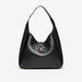 Celeste Solid Hobo Bag with Lock Accent-Women%27s Handbags-thumbnailMobile-0