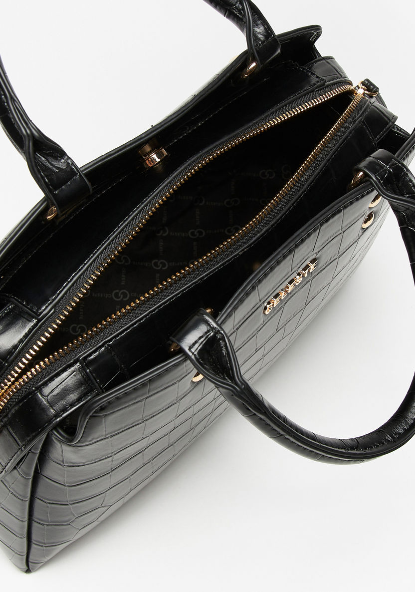 Celeste Textured Tote Bag with Double Handles-Women%27s Handbags-image-5