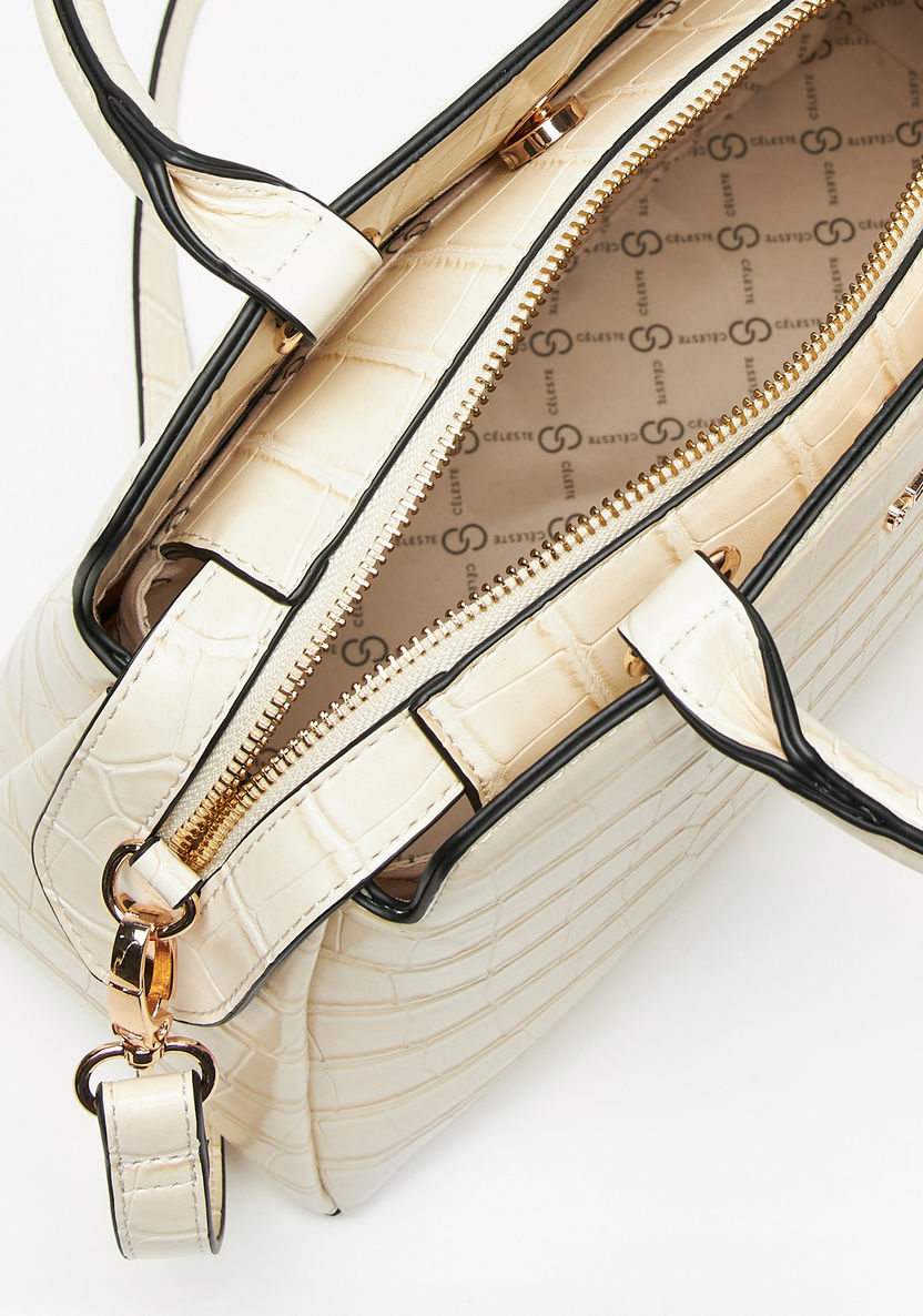 Celeste Textured Tote Bag with Double Handles-Women%27s Handbags-image-4