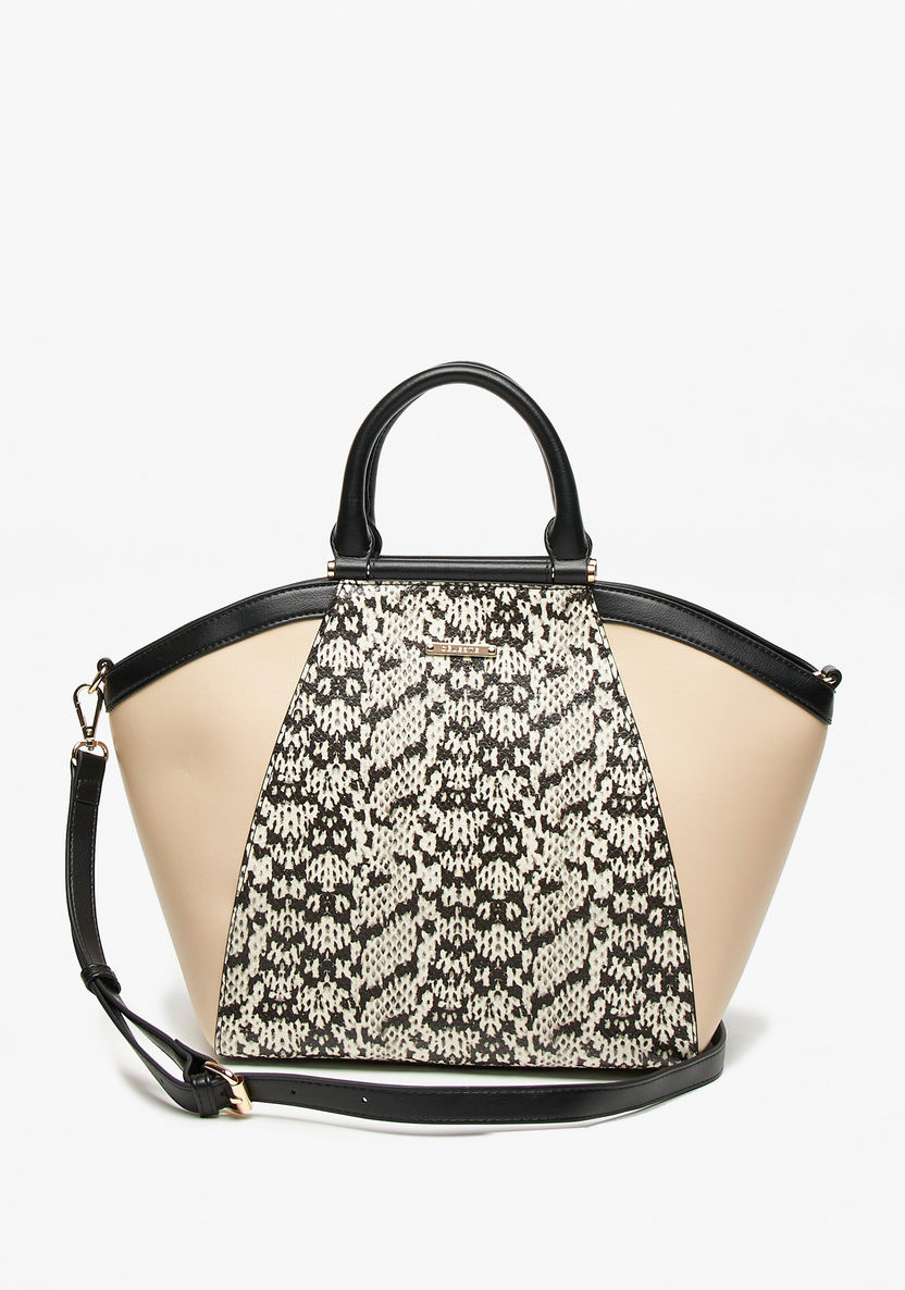 Celeste Animal Print Tote Bag with Double Handles-Women%27s Handbags-image-0