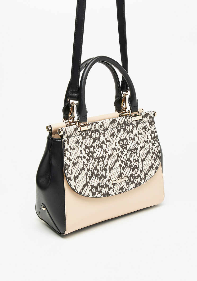 Celeste Animal Print Tote Bag with Double Handles-Women%27s Handbags-image-2