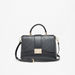 Celeste Monogram Embossed Satchel Bag with Detachable Strap-Women%27s Handbags-thumbnailMobile-0