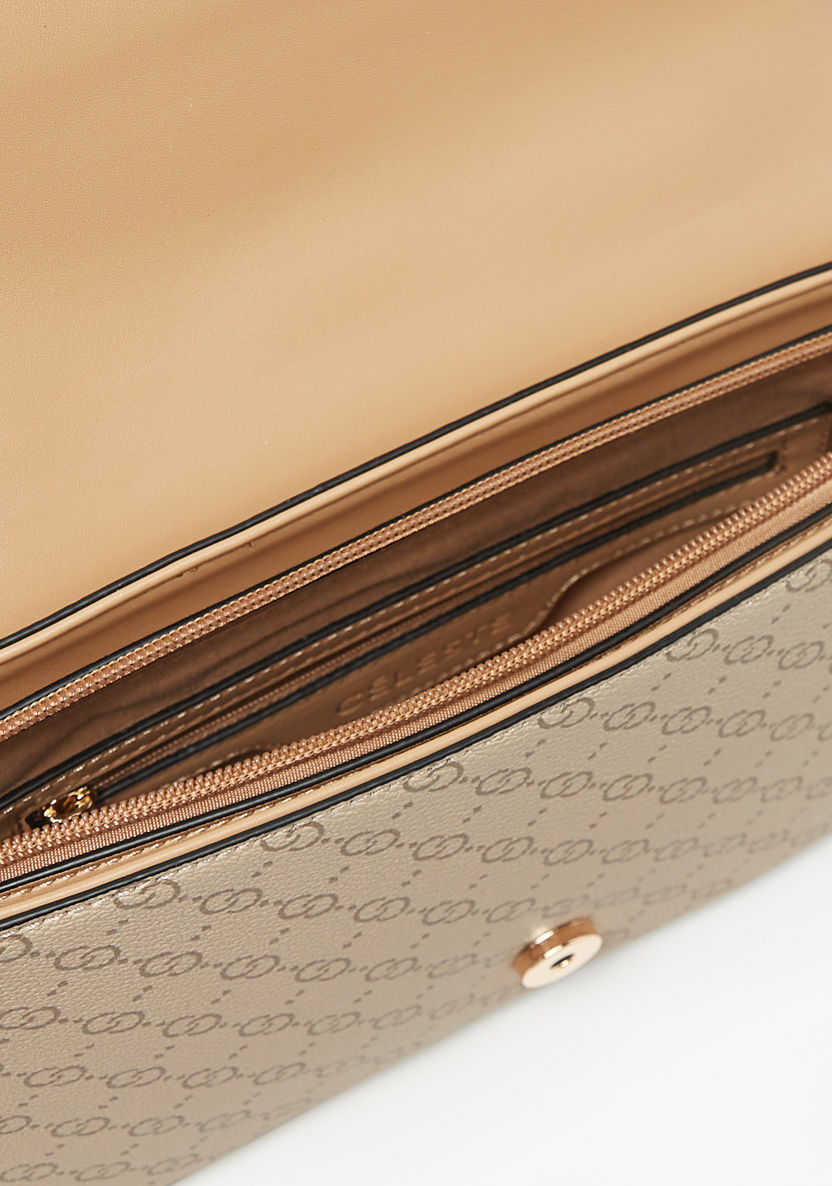 Celeste Monogram Print Crossbody Bag with Snap Button Closure-Women%27s Handbags-image-3