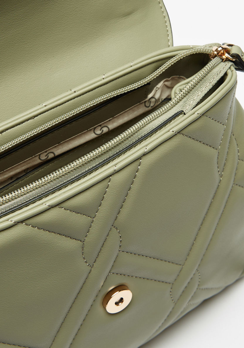 Celeste Quilted Satchel Bag with Detachable Strap-Women%27s Handbags-image-4