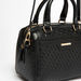 Celeste Monogram Embossed Bowler Bag with Double Handles-Women%27s Handbags-thumbnailMobile-3