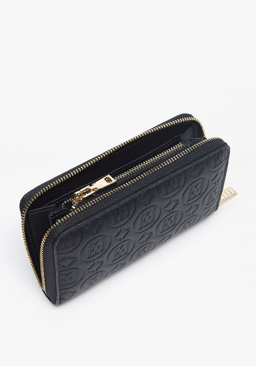 Elle Monogram Embossed Zip Around Wallet-Wallets & Clutches-image-3