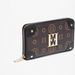 Elle All-Over Monogram Print Zip Around Wallet-Wallets & Clutches-thumbnail-2