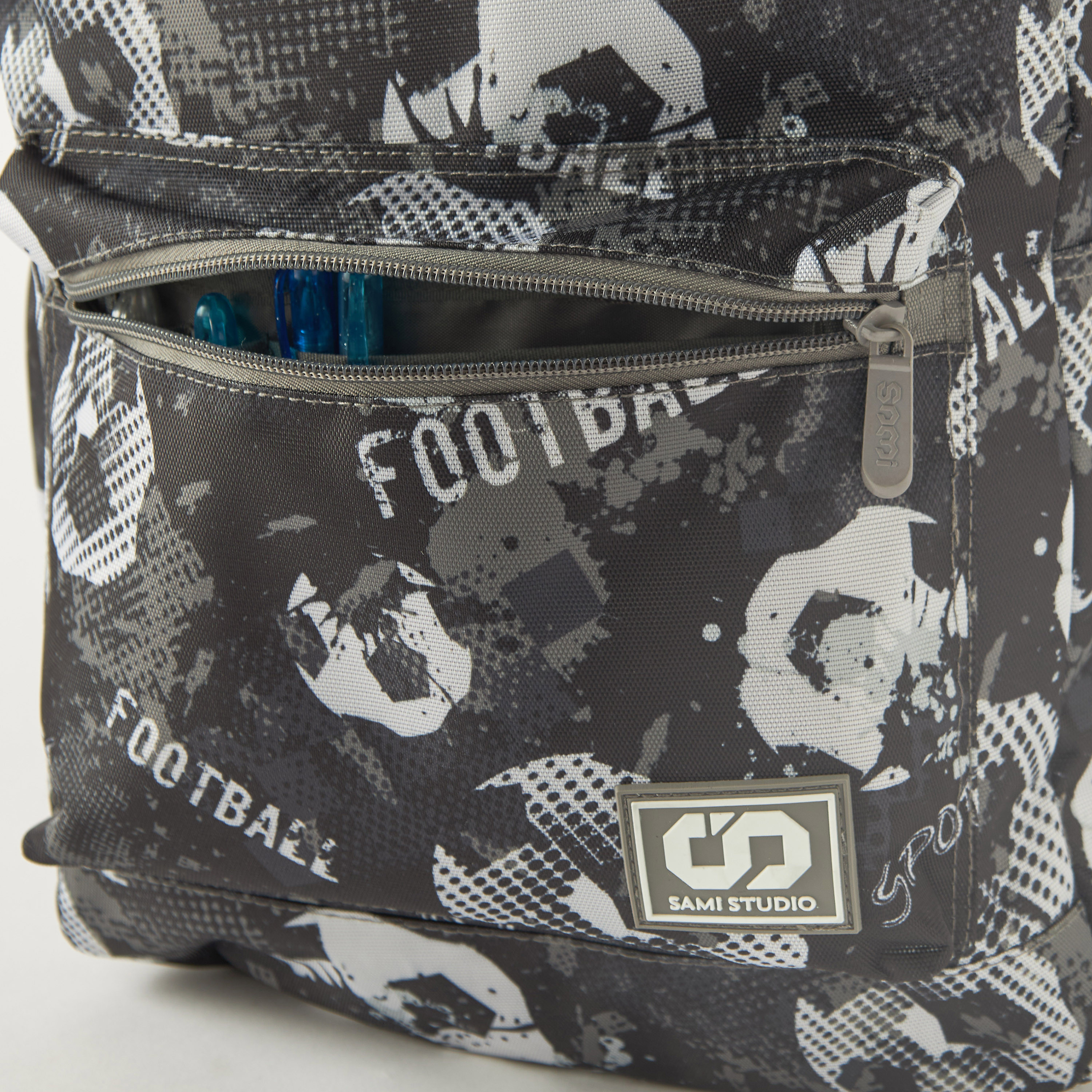 SAMI STUDIO Football Print 17-inch Backpack - 43x28x13 cms 1-Year Warranty-school-bagsandbackpacks-backpacks-image-5