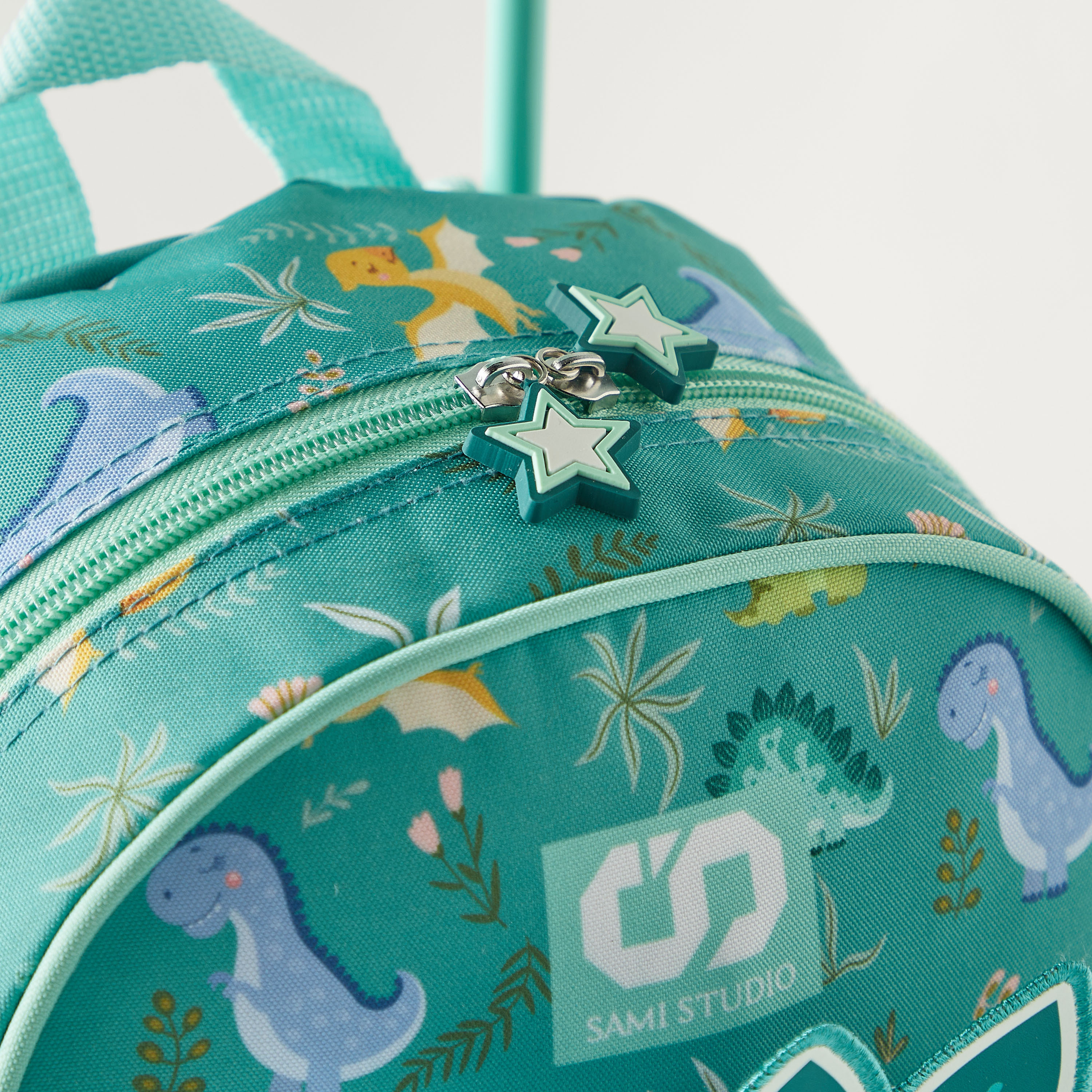 SAMI STUDIO 3-Piece Dinosaur Applique 12-inch Trolley Backpack Set - 1-Year Warranty-school-bagsandbackpacks-sets-image-4