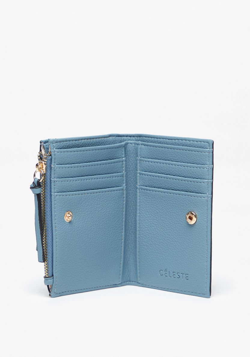 Celeste Textured Bi-Fold Wallet-Wallets & Clutches-image-3