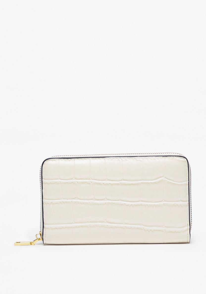 Celeste Textured Zip Around Wallet-Wallets & Clutches-image-0
