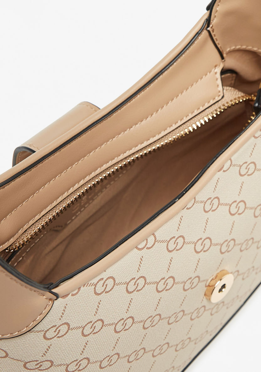 Celeste Monogram Print Shoulder Bag-Women%27s Handbags-image-4