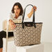 Celeste All-Over Monogram Print Tote Bag with Twist Lock Closure-Women%27s Handbags-thumbnail-1