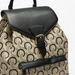 Celeste All-Over Monogram Print Backpack with Drawstring Closure-Women%27s Backpacks-thumbnailMobile-3