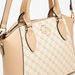 Celeste Monogram Print Tote Bag with Double Handles-Women%27s Handbags-thumbnailMobile-3