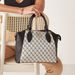 Celeste Monogram Print Tote Bag with Double Handles-Women%27s Handbags-thumbnailMobile-1