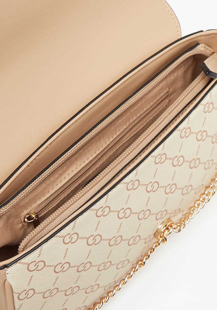 Celeste Monogram Print Crossbody Bag with Detachable Strap and Zip Closure-Women%27s Handbags-image-3