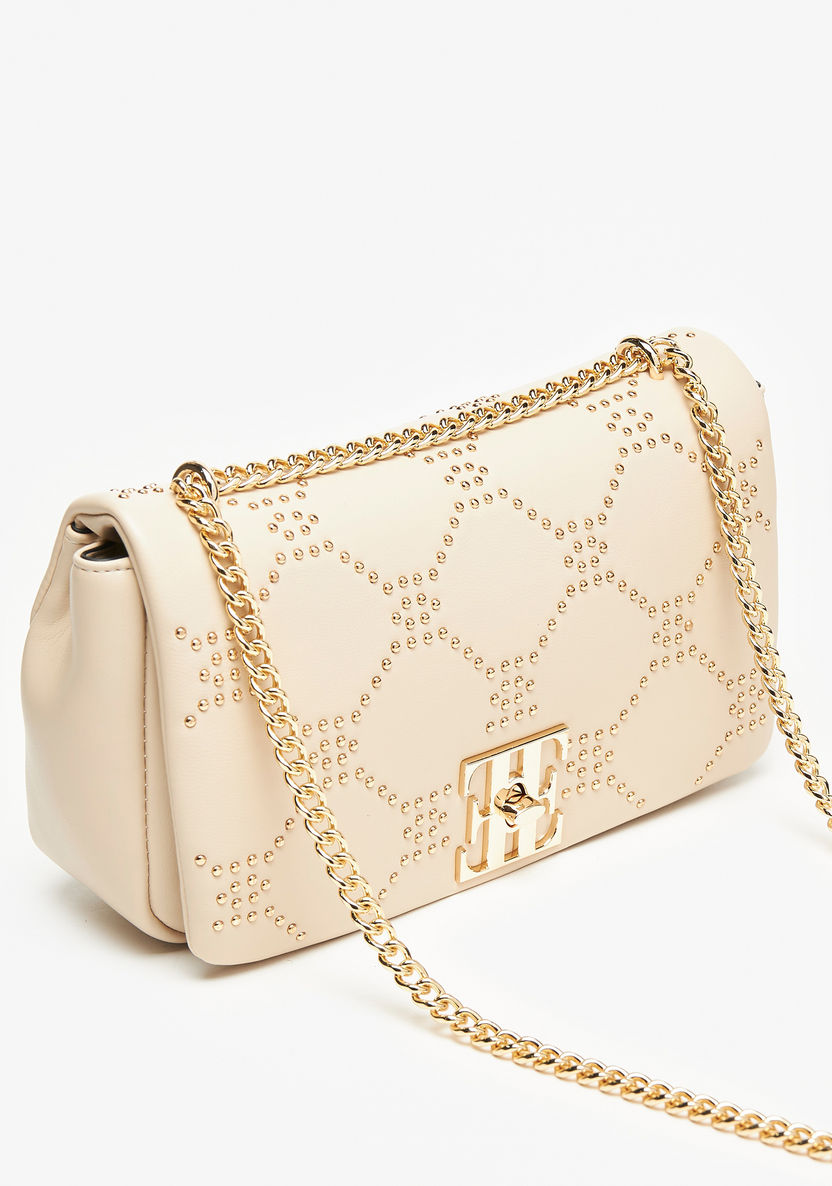 Elle Embellished Crossbody Bag with Flap Closure-Women%27s Handbags-image-2
