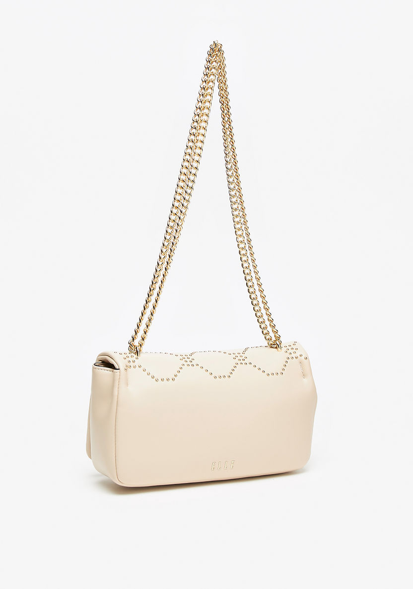 Elle Embellished Crossbody Bag with Flap Closure-Women%27s Handbags-image-4
