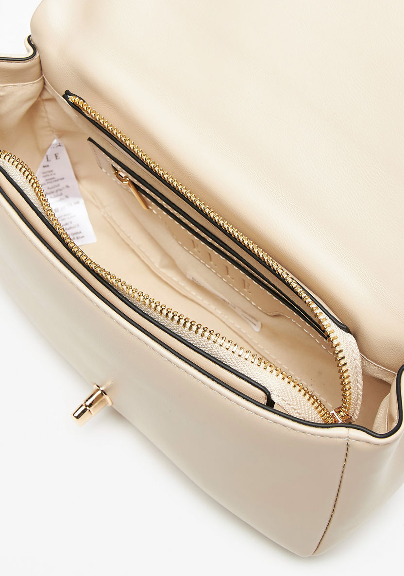 Elle Embellished Crossbody Bag with Flap Closure-Women%27s Handbags-image-6