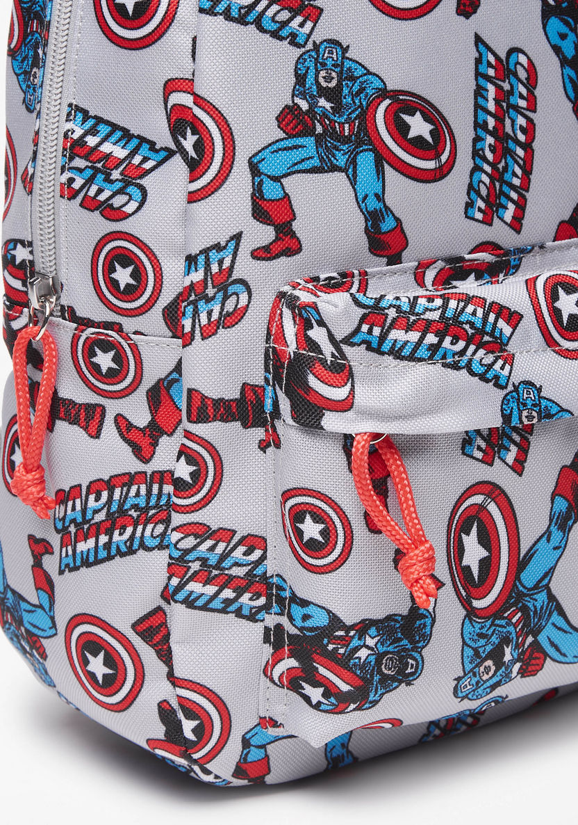 Marvel All-Over Captain America Print Backpack-Boy%27s Backpacks-image-2