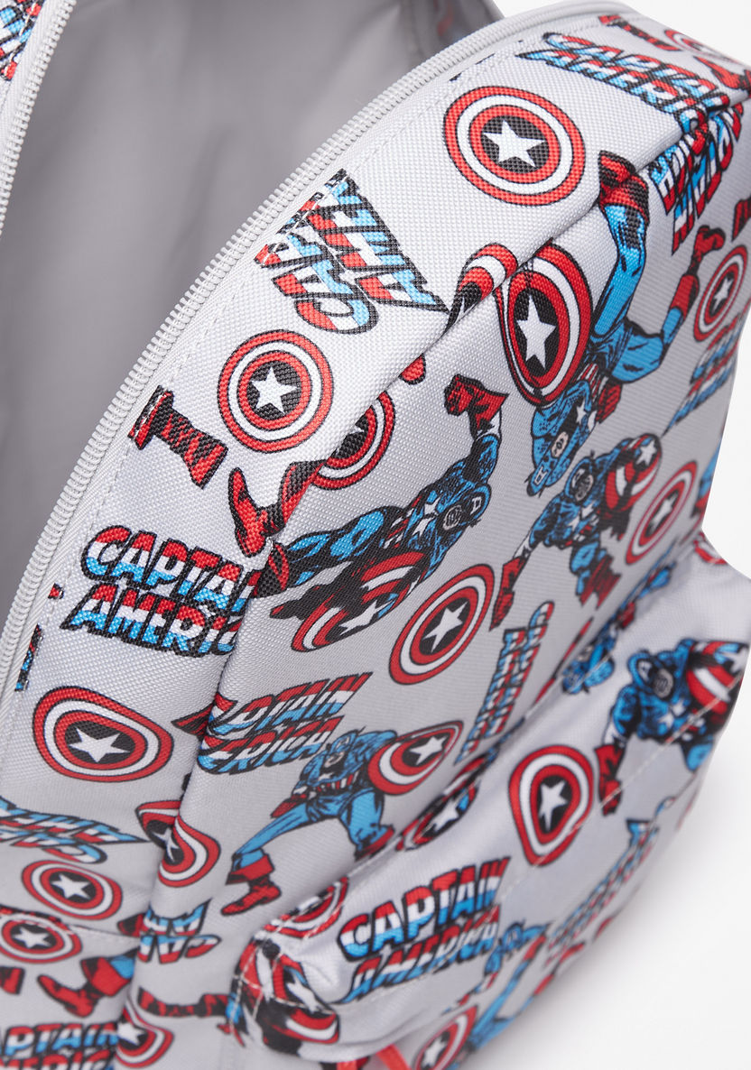 Marvel All-Over Captain America Print Backpack-Boy%27s Backpacks-image-3