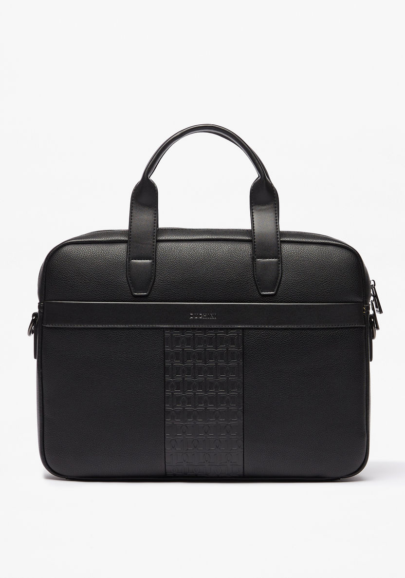 Duchini Logo Detail Portfolio Bag-Men%27s Handbags-image-0