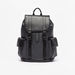 Duchini Monogram Print Backpack with Adjustable Straps-Men%27s Backpacks-thumbnail-0