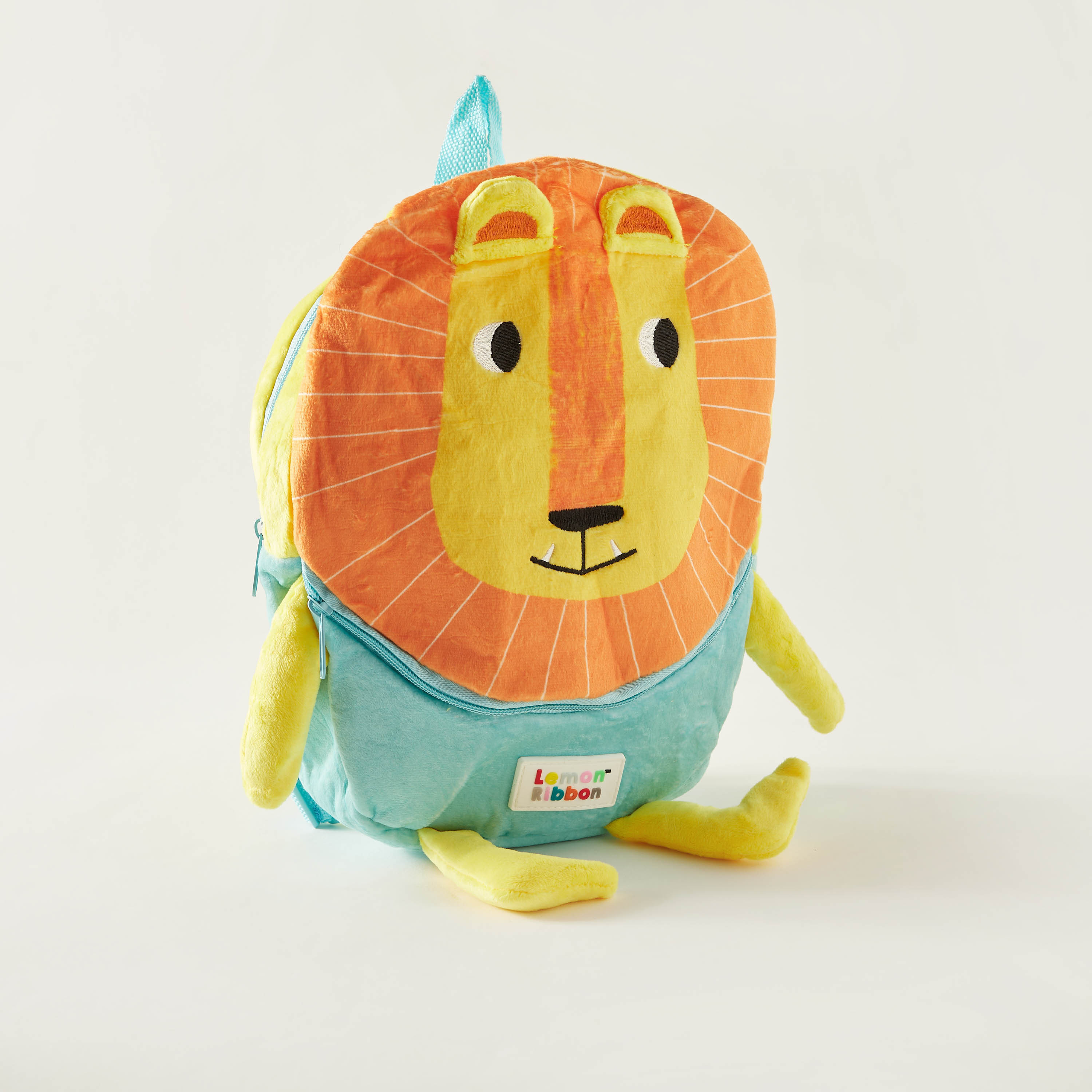 شنطة ظهر بتصميم أسد وتزيينات من ليمون ريبون - 30×28×6 سم - ضمان سنة واحدة-school-bagsandbackpacks-backpacks-image-3